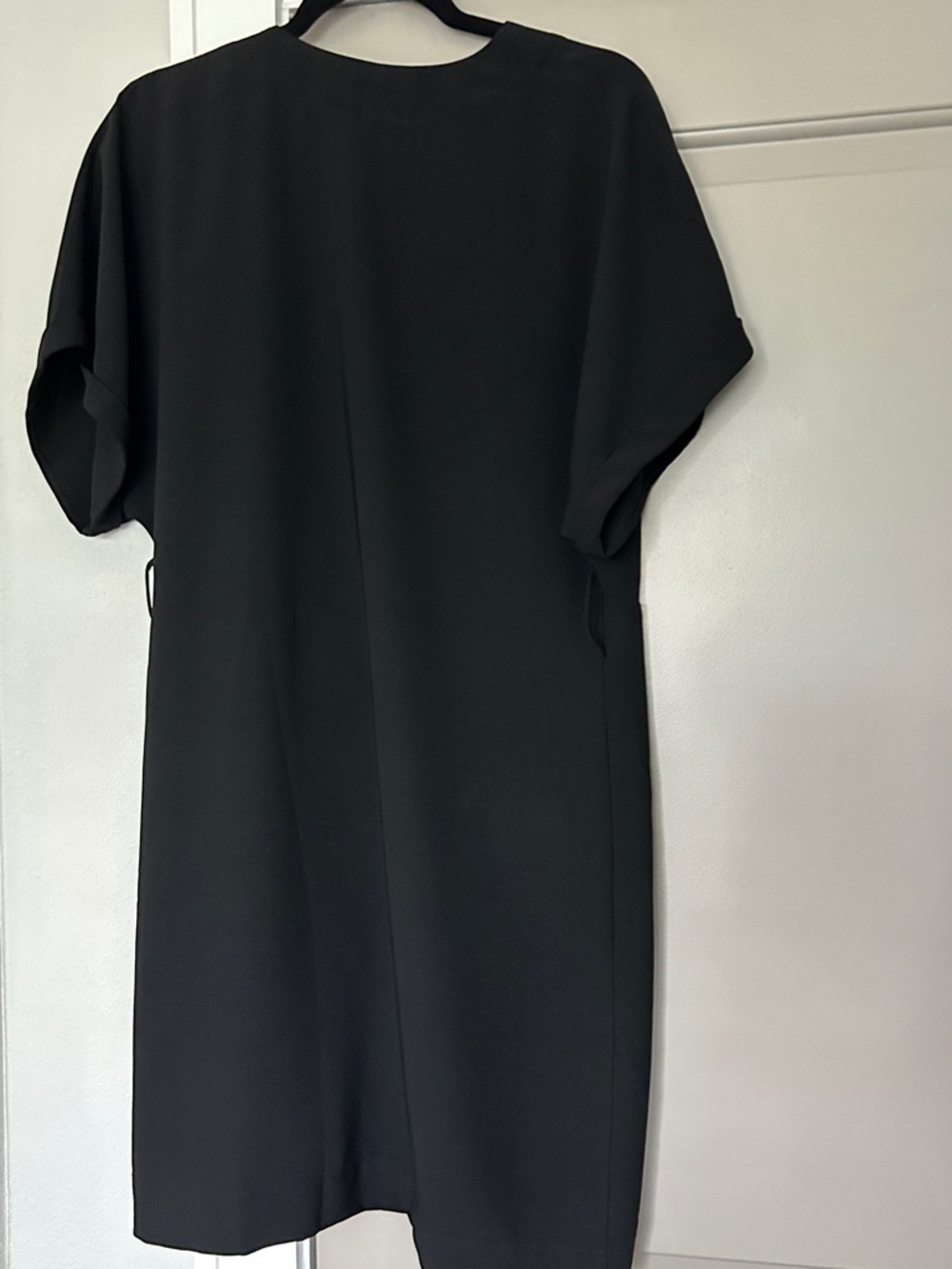 Black Wrap Mini Dress - Picture 6 of 12